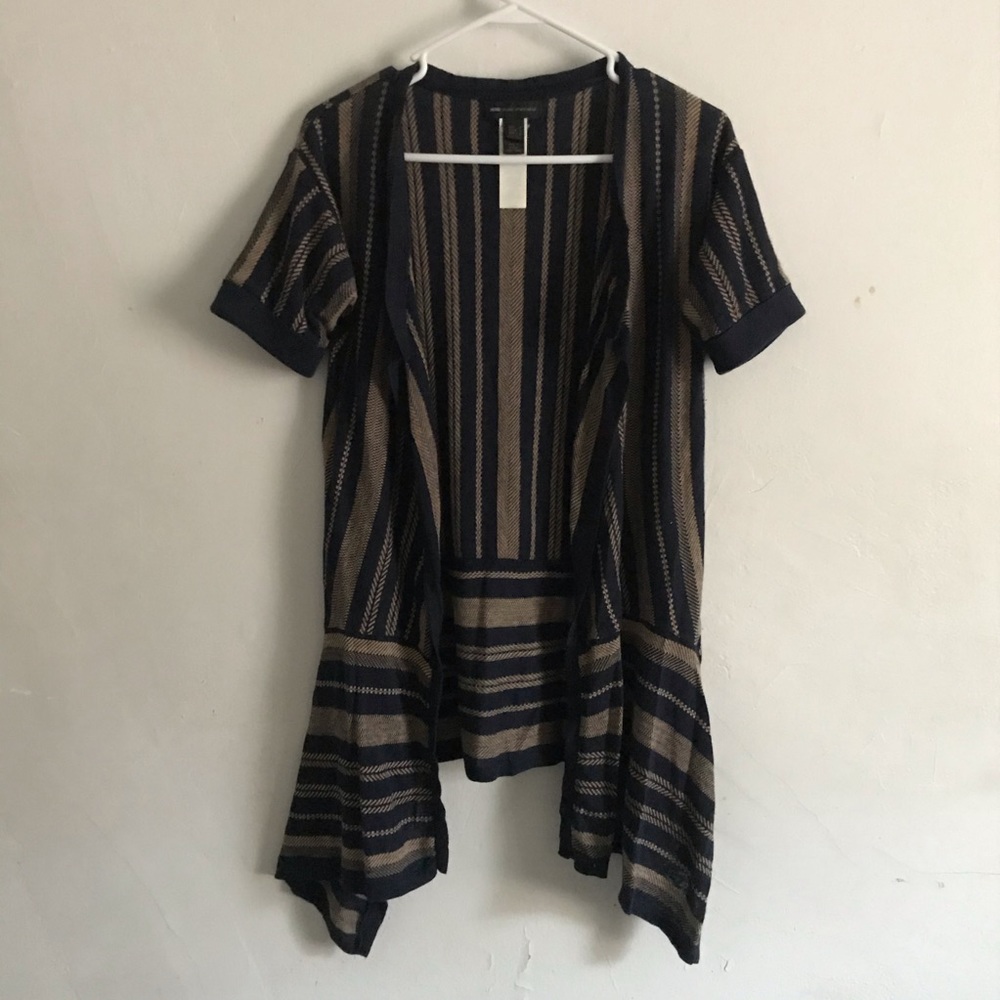 MANGO Blue/Camel Caridgan